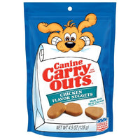 Canine Carry Outs Chicken Flavor Nuggets Dog Treats, 4 oz, Front