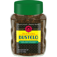 Supreme by Bustelo, Decaf Freeze-Dried Instant Coffee, 3.52 oz, Front