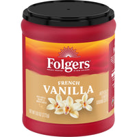 Folgers French Vanilla Flavored Ground Coffee, 9.6 oz