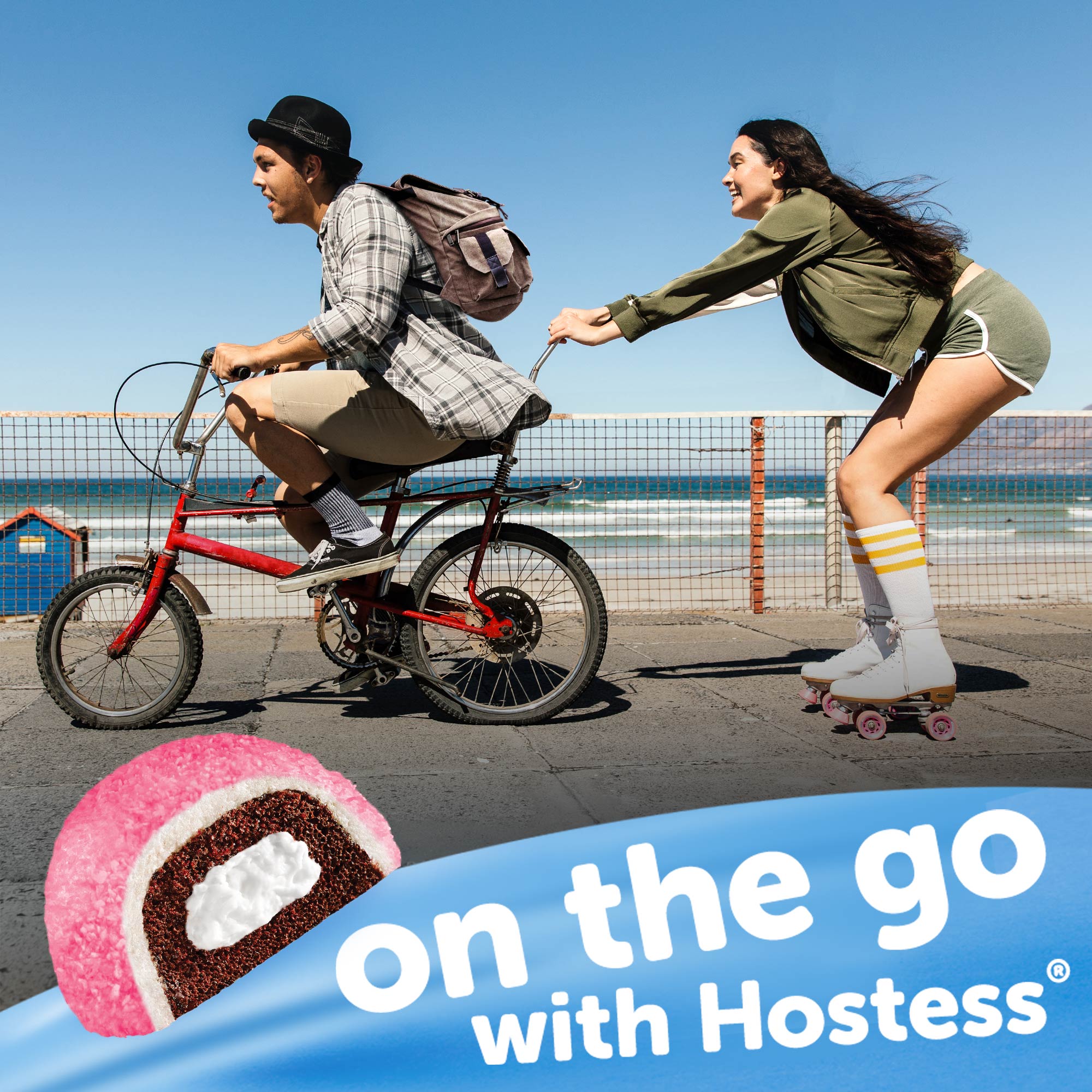 Hostess Snoballs, Coconut-Covered Chocolate Cake, Creamy Filling, 6 Count, "on the go with Hostess"